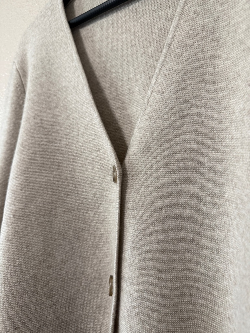 Jenni Kayne Chelsea Cardigan Wool Cashmere V Neck Oversized Neutral M Spring - Picture 5 of 8